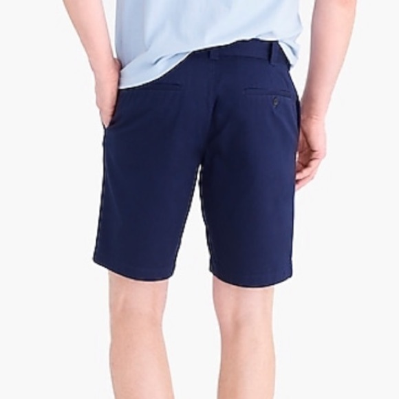 J crew 9” framer year flex khaki shorts navy blue - Picture 2 of 6